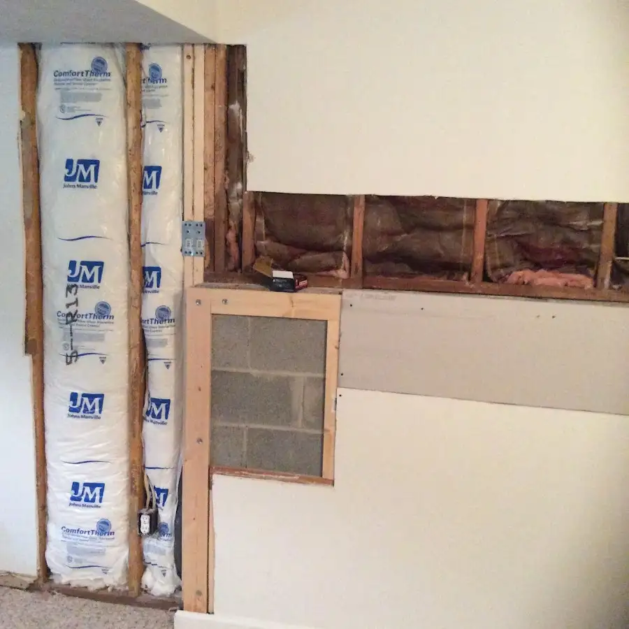 Wall insulation replacement during Contents Cleaning & Restoration in Oneida
